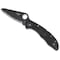 Spyderco 2024 Spyderco Salt 2 Lightweight Black Black Blade/H1 Serrated SPY-C88SBBK2 - alternate 3